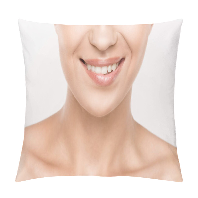 Personality  woman biting lip pillow covers