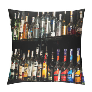 Personality  Bottles At The Bar Pillow Covers