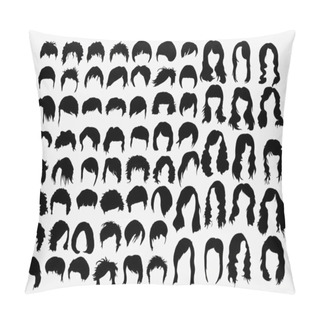 Personality  Set Of Women's Hairstyles Pillow Covers
