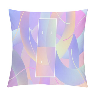 Personality  Bright Blurred Gradient Wallpaper With Geometric Shapes. Trendy Abstract Background. Creative Design For Posters Banners Flyers Presentation Covers Web Etc. Vector EPS10 Pillow Covers