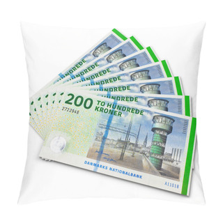 Personality  Stack Of 200 Danish Krone Banknotes Pillow Covers