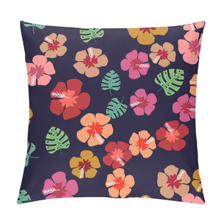 Personality  Floral Paradise Tropic Seamless Pattern With Flowers Pillow Covers