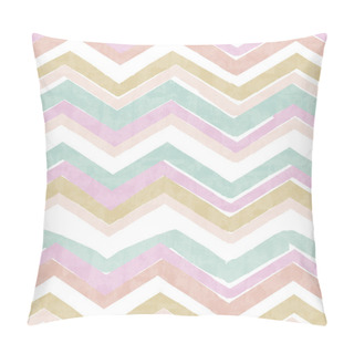 Personality  Watercolor Stripes Zigzag Pillow Covers