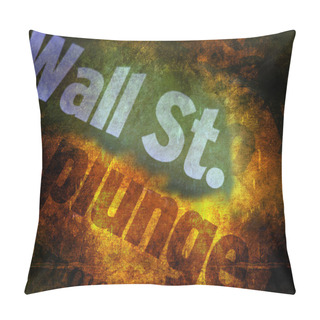 Personality  Wall Street Plunge Grunge Pillow Covers