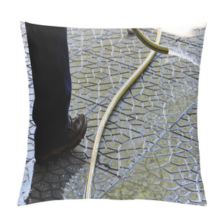 Personality  Cleaning The Fresh Set Pavement Block Pillow Covers