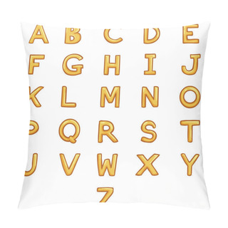 Personality  Vector Set Of Letters Pillow Covers