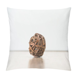 Personality  Tangled Single Wooden Old Knot Sphere. Depression And Crisis Con Pillow Covers