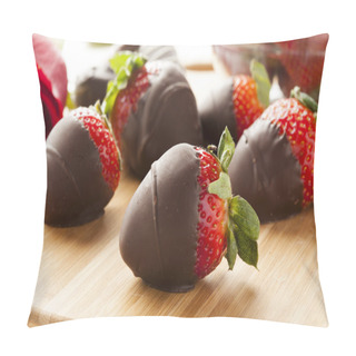 Personality  Gourmet Chocolate Covered Strawberries Pillow Covers