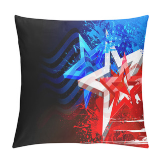 Personality  Abstract American Flag Background Pillow Covers