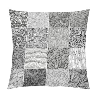 Personality  Sixteen Black And White Wave Patterns Pillow Covers