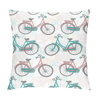 Personality  Bicycles Seamless Pattern Pillow Covers