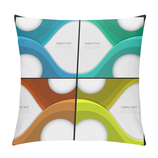 Personality  Set Of Abstract Backgrounds Pillow Covers