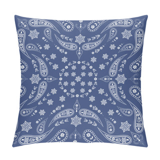 Personality  Bandana Scarf With Paisley And Floral Pattern Pillow Covers