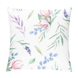 Personality  Hand Drawn Watercolor Magnolia Floral Pattern Pillow Covers