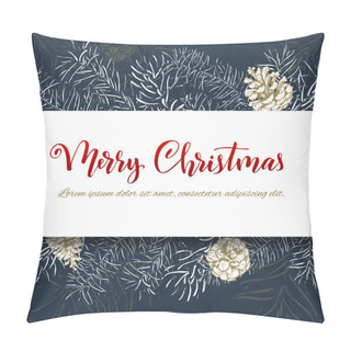 Personality  Christmas Sketch Hand Drawn Illustration Pillow Covers