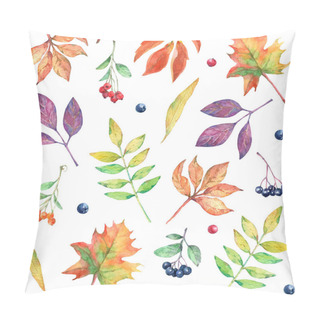Personality  Watercolor Seamless Pattern With Autumn Elements. Pillow Covers