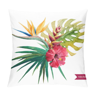 Personality  Nice Tropical Flowers Pillow Covers