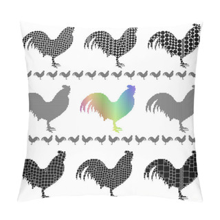 Personality  Rooster Silhouettes Pillow Covers