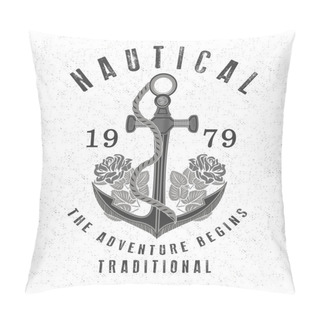 Personality  Vintage Anchor With Inscriptions Pillow Covers