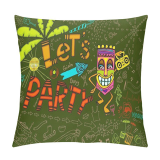 Personality Tiki Party Pillow Covers