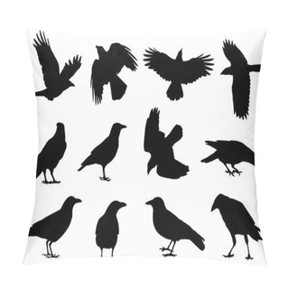 Personality  Crow Silhouettes Pillow Covers