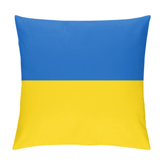 Personality  Ukraine Vector Flag. Vector Illustration. Kiev Pillow Covers