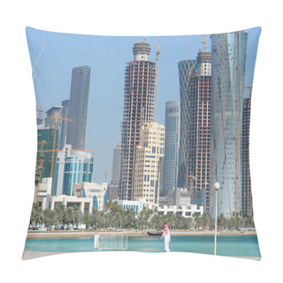 Personality  Doha - The Capital City Of Qatar Pillow Covers