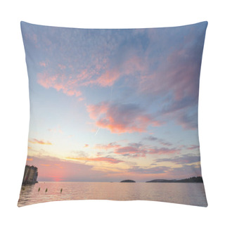 Personality  Beautiful Sunset At Rovinj Pillow Covers