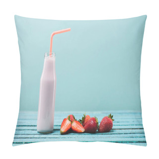 Personality  Delicious Strawberry Milkshake  Pillow Covers