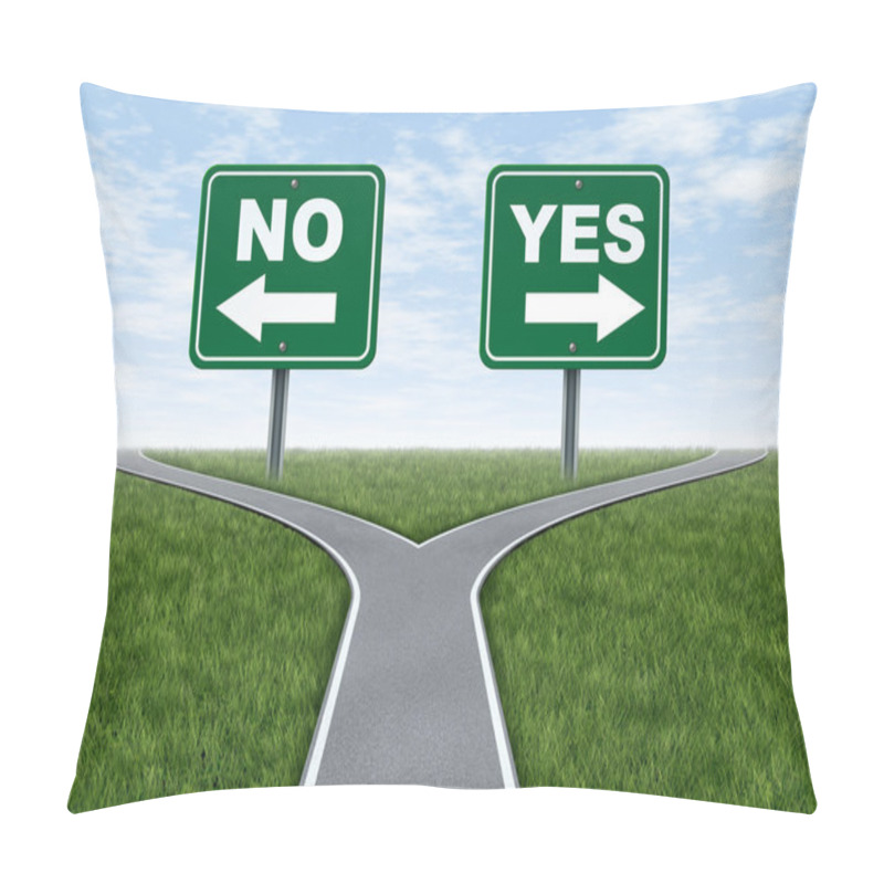 Personality  Yes or no decision pillow covers