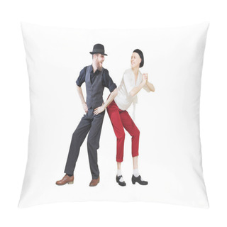 Personality  Lindy Hop Or Rocknroll Dance Boogie Woogie Dancers Pillow Covers