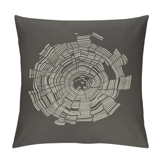 Personality  Tree Rings Background Pillow Covers
