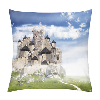Personality  Fantasy Castle With Clouds. Pillow Covers