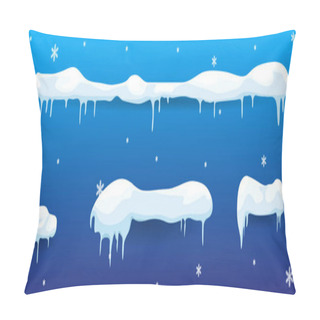 Personality  Snow Elements Vector Illustration  Pillow Covers
