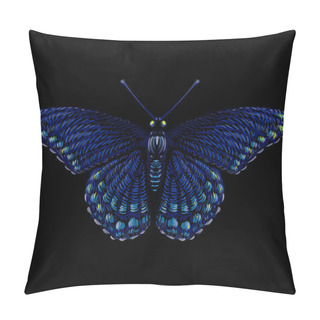 Personality  Logo Of Butterfly For Tattoo Or Cloth Design, Simply Vector Illustration   Pillow Covers