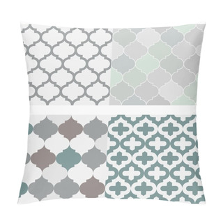 Personality  Set Of Seamless Moroccan Tile Pattern Vector Pillow Covers