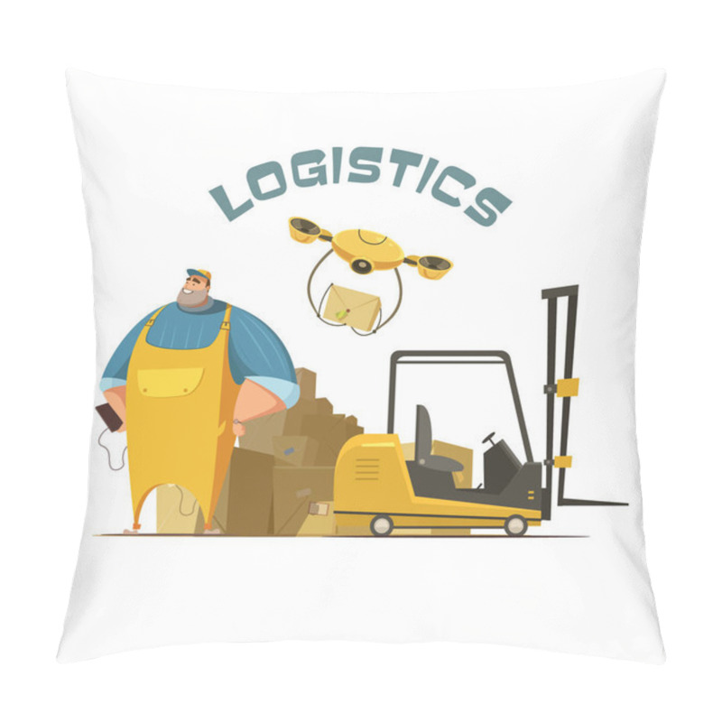 Personality  Logistics Concept Illustration  pillow covers