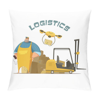 Personality  Logistics Concept Illustration  Pillow Covers