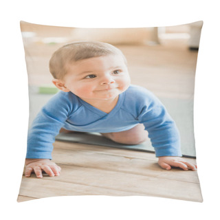 Personality  Baby Boy Crawling On Yoga Mat Pillow Covers