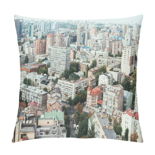 Personality  Aerial View Of Urban City With Buildings And Streets Pillow Covers