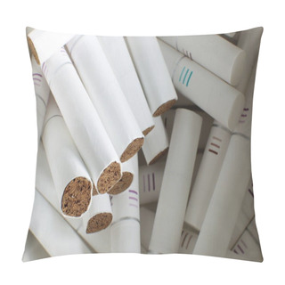 Personality  Nizhny Novgorod, Volga Region / Russia - July 18, 2019: IQOS Innovative Tobacco Heating System, Many HEETS Macro Sticks Pillow Covers