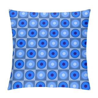 Personality  Circles And Squares Pattern Background. Pillow Covers
