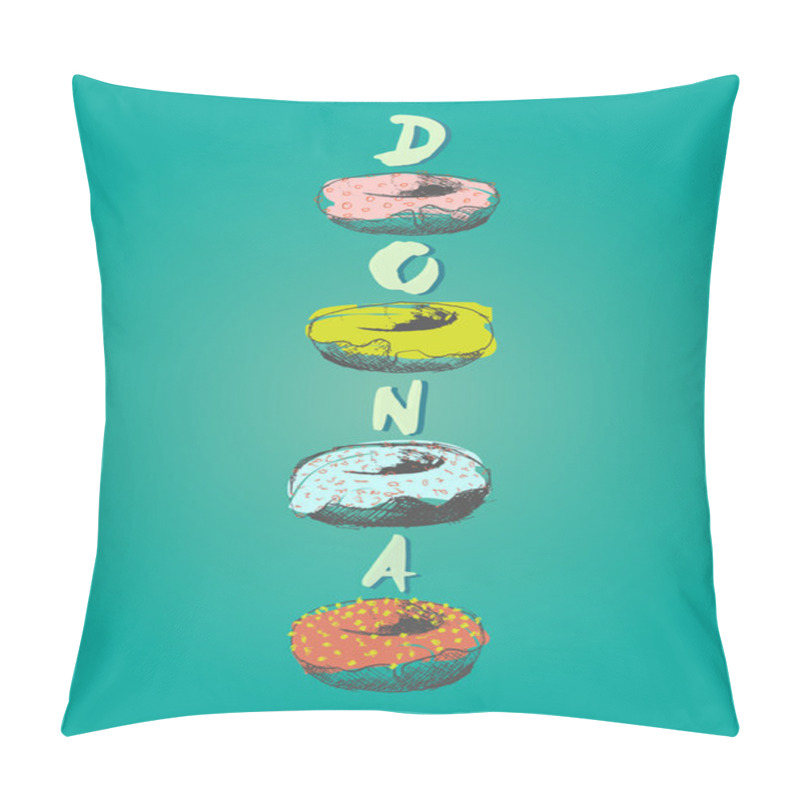 Personality  Donuts Poster In Spanish Language Pillow Covers