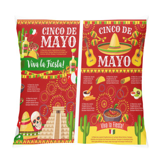 Personality  Cinco De Mayo Banner For Mexican Holiday Party Pillow Covers