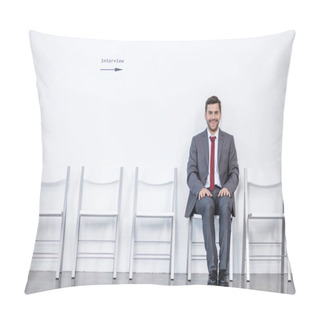 Personality  Businessmen Waiting For Interview Pillow Covers