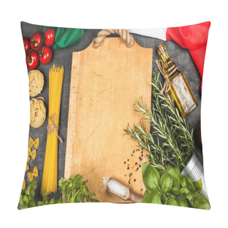 Personality  Italian Food Ingredients Pillow Covers