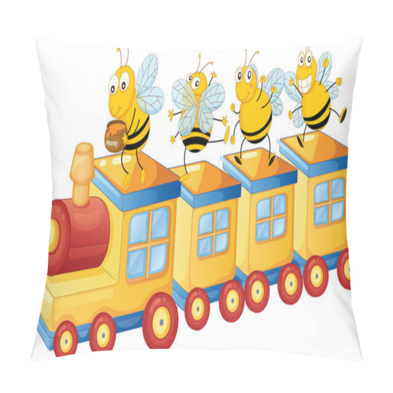 Personality  Honey Bess On Train Pillow Covers