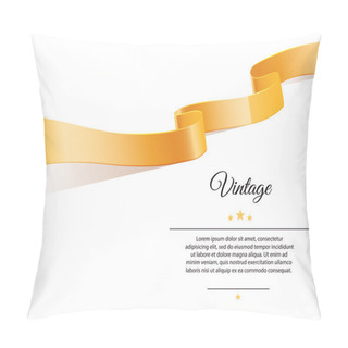 Personality  Gold Ribbon Pillow Covers