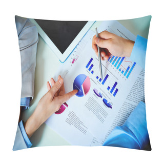 Personality  Discussing Results Pillow Covers