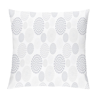 Personality  White Seamless Dotted Concentric Circles Pattern Pillow Covers